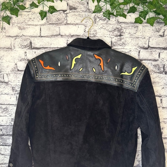 George Marciano for Guess Leather Embellished Jacket Size Medium - Picture 10 of 16